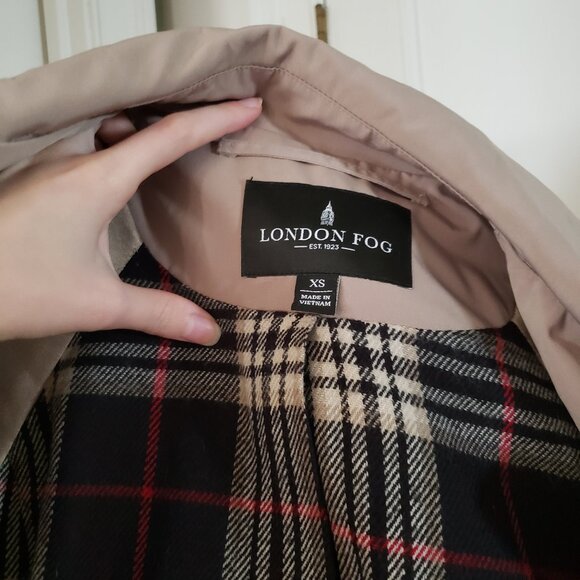 London Fog cozy trench raincoat waterproof - Picture 14 of 16